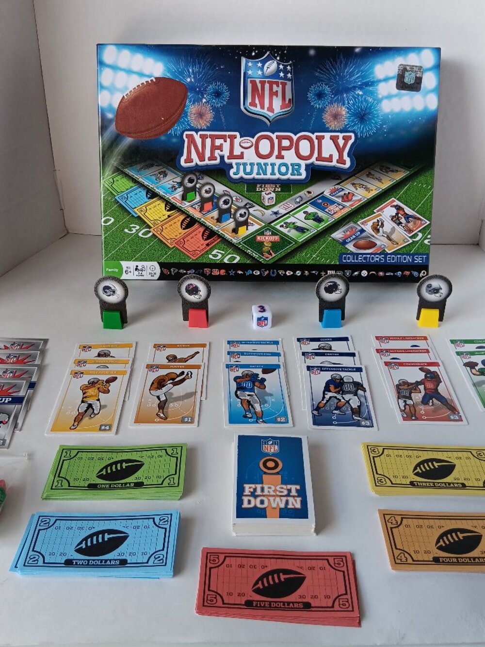 NFL-opoly Junior NFL Football Monopoly Board Game Collectors Edition Complete